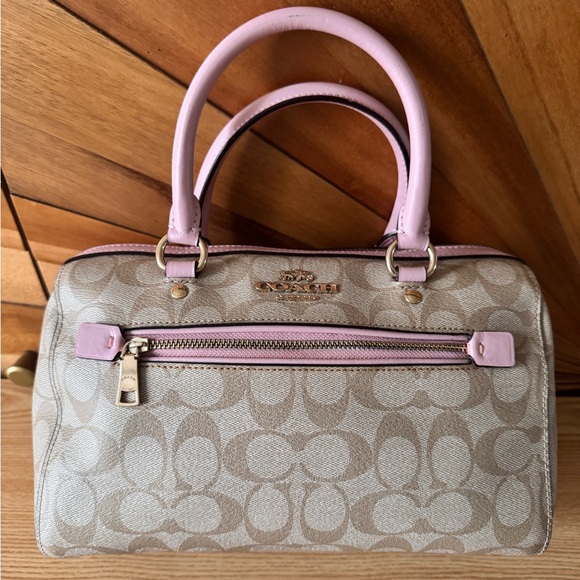 Coach Rowan Satchel in bubblegum Bag crossbody - Picture 6 of 10